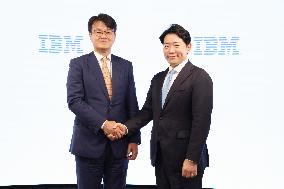 Press Conference on the Change in Leadership at IBM Japan