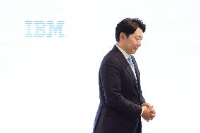 Press Conference on the Change in Leadership at IBM Japan
