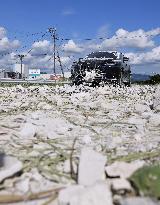 Aftermath of Aeon mall explosion following Kumamoto quake