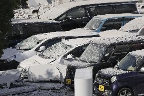 Aftermath of Aeon mall explosion following Kumamoto quake