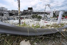 Aftermath of Aeon mall explosion following Kumamoto quake