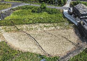 Aftermath of strong earthquake in Kumamoto