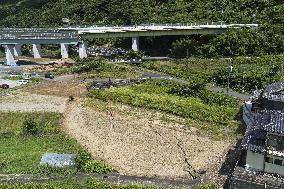 Aftermath of strong earthquake in Kumamoto