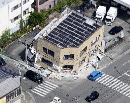Aftermath of strong earthquake in Kumamoto