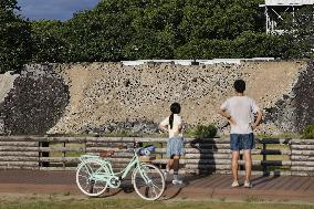 Aftermath of strong earthquake in Kumamoto
