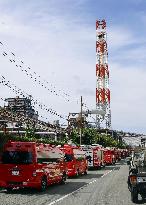 Aftermath of strong earthquake in Kumamoto