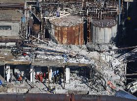 Aftermath of strong earthquake in Kumamoto