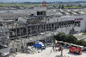 Aftermath of strong earthquake in Kumamoto