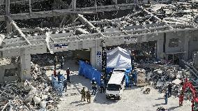 Aftermath of strong earthquake in Kumamoto