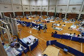 Aftermath of strong earthquake in Kumamoto