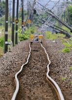 Aftermath of strong earthquake in Kumamoto