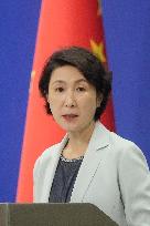 Chinese Foreign Ministry spokeswoman