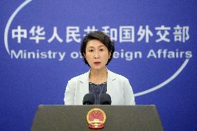 Chinese Foreign Ministry spokeswoman