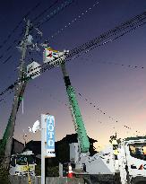 Aftermath of strong earthquake in Kumamoto