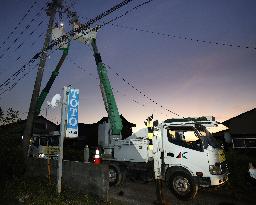 Aftermath of strong earthquake in Kumamoto