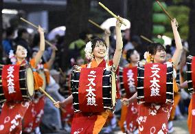 Traditional dance parade in northeastern Japan