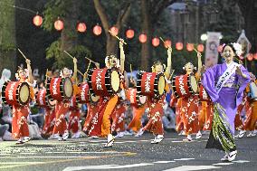 Traditional dance parade in northeastern Japan