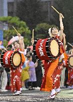 Traditional dance parade in northeastern Japan