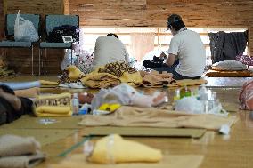 Aftermath of strong earthquake in Kumamoto