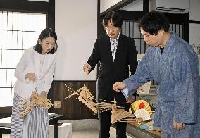 Japan crown prince visits Shiga