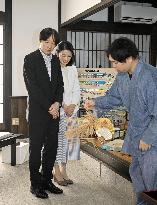 Japan crown prince visits Shiga