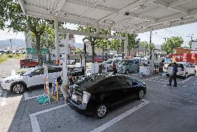 Aftermath of strong earthquake in Kumamoto