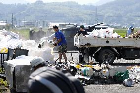 Aftermath of strong earthquake in Kumamoto