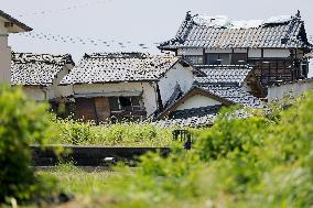 Aftermath of strong earthquake in Kumamoto