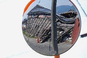 Aftermath of strong earthquake in Kumamoto