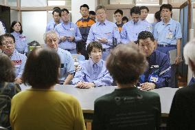 Japan PM Takaichi visits quake-hit Kumamoto