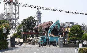 Aftermath of strong earthquake in Kumamoto