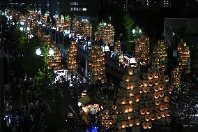 Kanto Festival in northeastern Japan