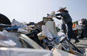 Aftermath of strong earthquake in Kumamoto