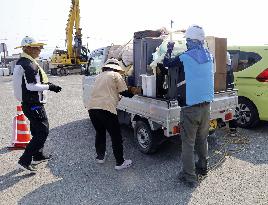 Aftermath of strong earthquake in Kumamoto