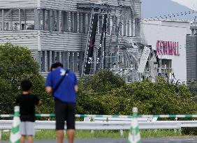 Aftermath of strong earthquake in Kumamoto