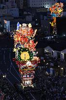 Doll-like lantern parade in northeastern Japan