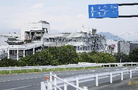 Aftermath of strong earthquake in Kumamoto