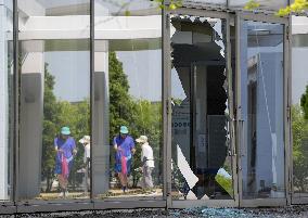 Aftermath of strong earthquake in Kumamoto