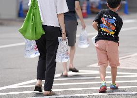 Aftermath of strong earthquake in Kumamoto