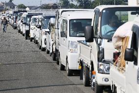 Aftermath of strong earthquake in Kumamoto