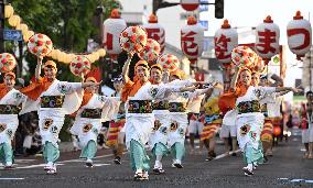 Dance festival in northeastern Japan