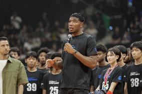 Hachimura at basketball event in Kobe