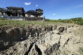 Aftermath of strong earthquake in Kumamoto