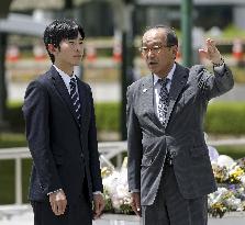 Japan Prince Hisahito visits Hiroshima