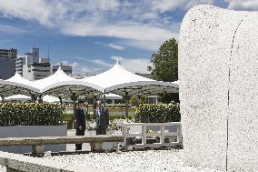 Japan Prince Hisahito visits Hiroshima