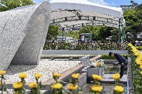 Japan Prince Hisahito visits Hiroshima