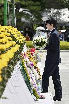 Japan Prince Hisahito visits Hiroshima