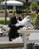 Japan Prince Hisahito visits Hiroshima