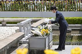 Japan Prince Hisahito visits Hiroshima