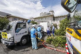 Aftermath of strong earthquake in Kumamoto